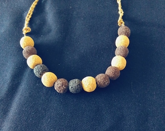 Lava bead necklace