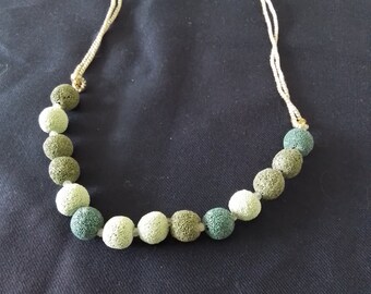 Lava bead necklace