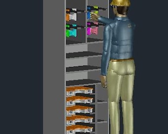 Tool Storage Cabinet Plans | DIY Garage Organizer (Digital CAD Blueprints)