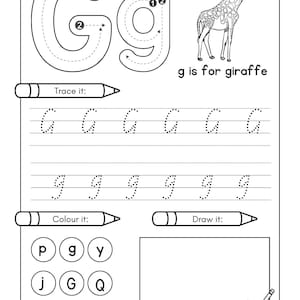 Kids Digital Products | Alphabet Tracing Printables | All 26 Letters ...