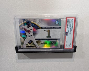 Exhibidor horizontal de pared para tarjetas calificadas - Compatible con tarjetas calificadas por PSA