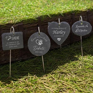 Personalized Pet Memorial Stone for Home & Garden, Pet Remembrance Gift, Dog Memorial, Cat Memorial, In Memory of Gift, Pet Grave Marker