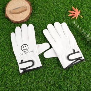 Customized Laser Engraved Leather Gardening Gloves | Personal Text or Logo Included