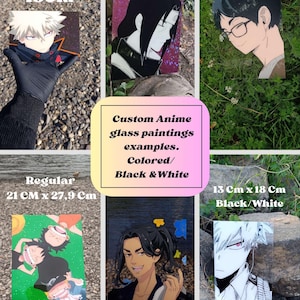 Custom Anime Glass Painting | Glasmalerei | Glassart Anime | Plexiglass | Manga-art