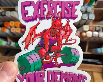 Übung Your Demons - Aufkleber