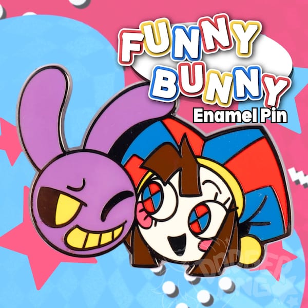 Pin esmaltado de conejito divertido de TADC