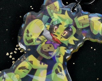 Sinister Springtrap Holographic Acrylic Charm