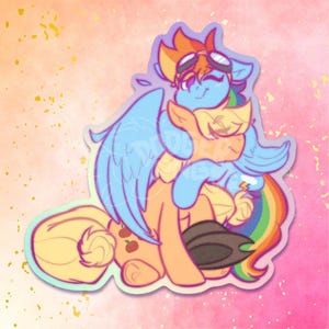 AppleDash Hug Sticker MLP FiM