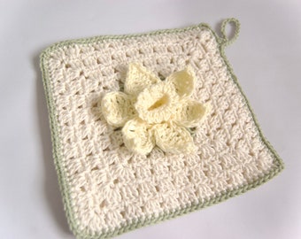 Hand Crocheted Pot Holder - Hot Pad - Kitchen Item - Decorative Kitchen Accessory - Kitchen Decor - Gift Item