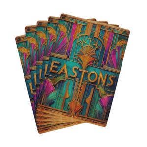 Cartas de póquer antiguas de Easton's Speakeasy, baraja de cartas, artículos para la noche de juegos, regalo único