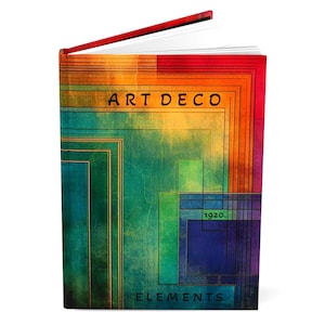 Vintage Art Deco 1920s Style Journal, Notebook, Diary, Sketchbook, Planner, Gift for Writers