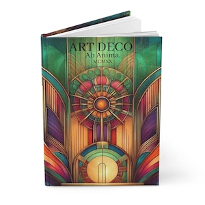 Vintage Art Deco 1920s Style Journal, Notebook, Diary, Sketchbook, Planner, Gift for Writers