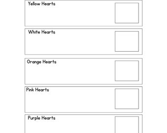 Valentine Counting with Candy Hearts