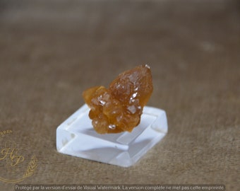 citrine, cristaux flottants biterminés Maroc, Fes Meknes.