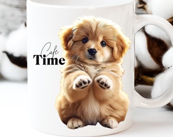 Tazza Comfort per il tempo del caffè con simpatico cucciolo