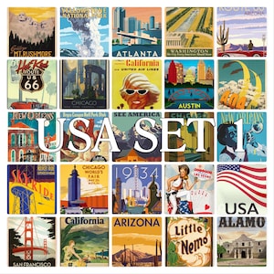 Carte postale USA 1 Poster vierge au dos, idéale pour un livre d'or de mariage. ~ Vendu par lot de 25 ~ Imprimé par carte postale chérie.