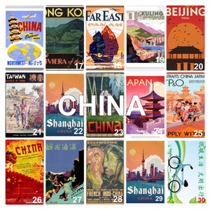 China Posters Carte postale vierge au dos, idéale pour un livre d'or de mariage. ~ Vendu par lot de 25 ~ Imprimé par carte postale chérie.