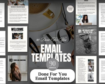 90 Done For You Email Templates with MRR| Master Resell Rights | PLR | MRR | Digital Products with Master Resell Rights