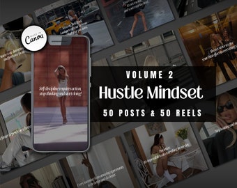Vol 2 Hustling CEO Mindset Posts Reels Bundle with MRR PLR | Motivational Reels Bundle| Instant Access | Viral Reels | Instagram Viral Reels