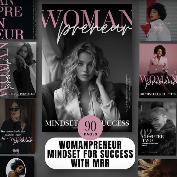 Womanpreneur Your Mindset For Success With MRR | Master Resell Rights | MRR & PLR |  Digital Products With Master Resell Rights