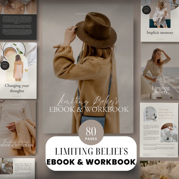 Limiting Beliefs eBook + Workbook with MRR | Master Resell Rights | MRR & PLR | Digital Products With Master Resell Rights | Done For You