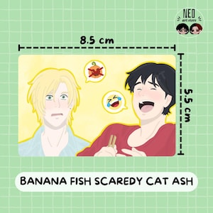 CARTE PHOTO BANANA F1SH Ash et Eiji
