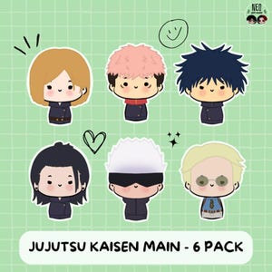 Pacchetto adesivi JUJUTSU KA1SEN (pacchetto principale)