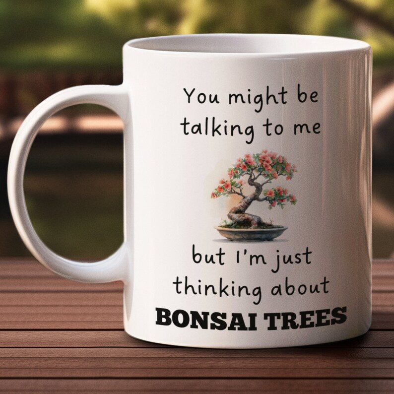 Bonsai Tree Mug | Funny Gift for Plant Lovers (Ceramic 11oz) image 4
