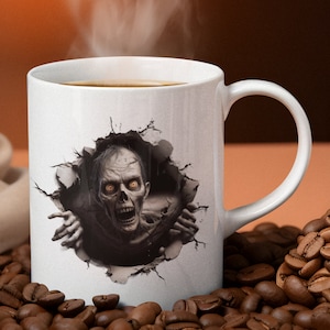 Zombie Apocalypse Mug, Zombie Gift, Zombie Mug, Scary Zombie Gifts, Zombie Lover Gift, Zombies Gift Idea, Zombie Coffee Cup