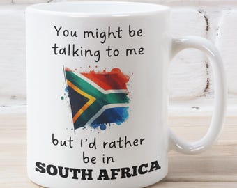 Rather Be In South Africa Mug, South Africa Gift, South African Mug, Funny South Africa Gift, South Africa Lover, South Africa Gift Idea