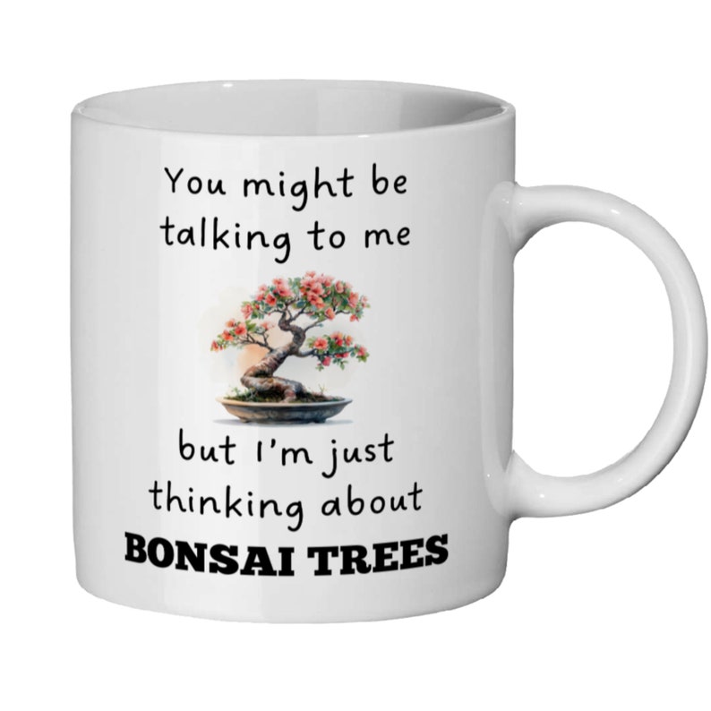 Bonsai Tree Mug | Funny Gift for Plant Lovers (Ceramic 11oz) image 8