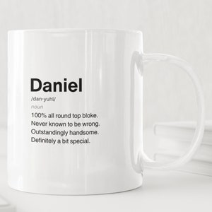 Daniel Definition Mug, Sarcastic Daniel Mug, Funny Daniel Gift, Personalised Daniel Mug, Custom Daniel Mug, Funny Gift For Daniel