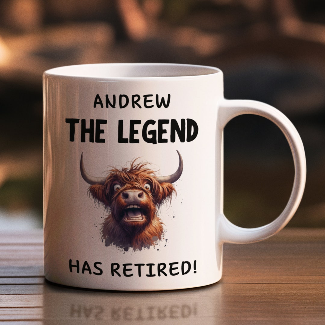 Retired Rocker Mug Personalised the Legend Has Retired Mug, Retirement Mug, Retirement ...