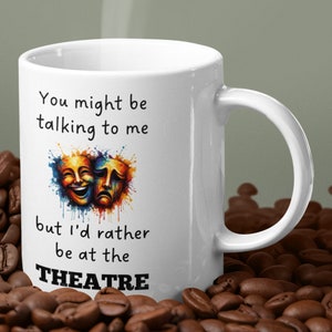 Prefiero estar en la taza del teatro, regalo de teatro, taza de teatro, regalos de teatro divertidos, regalo de amante del teatro, idea de regalo de teatro