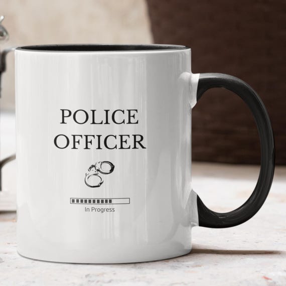 Mug Cadeau "Futur Policier - Chargement En Cours" - Tasse Originale Blanche ADS, Neuve
