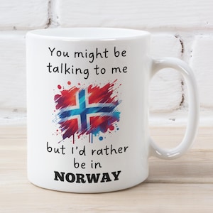 Rather Be In Norway Mug, Norway Gift, Norwegian Mug, Funny Norway Gift, Norway Lover Gift, Norwegian Gift Idea