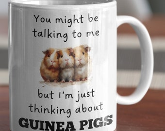 Thinking About Guinea Pigs Mug, Guinea Pigs Gift, Guinea Pigs Mug, Funny Guinea Pig Gifts, Guinea Pig Lover Gift