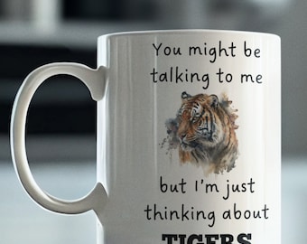 Lustiger Tiger Becher | Niedliche Keramik Kaffeetasse (11oz, beidseitig bedruckt)