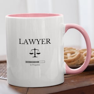 Personalised Lawyer Mug, Funny Future Lawyer Gift, Lawyer In Progress Mug, Lawyer Gifts, Law Student Gift, Christmas Gift