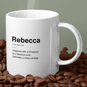 Personalised Name Definition Mug, Sarcastic Mug, Funny Gift, Personalised Gift, Custom Mug