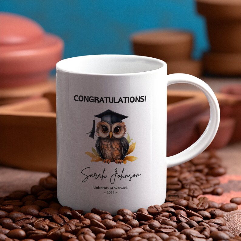 Personalised Graduation Mug, Celebration Mug, Graduation Greeting Mug ...