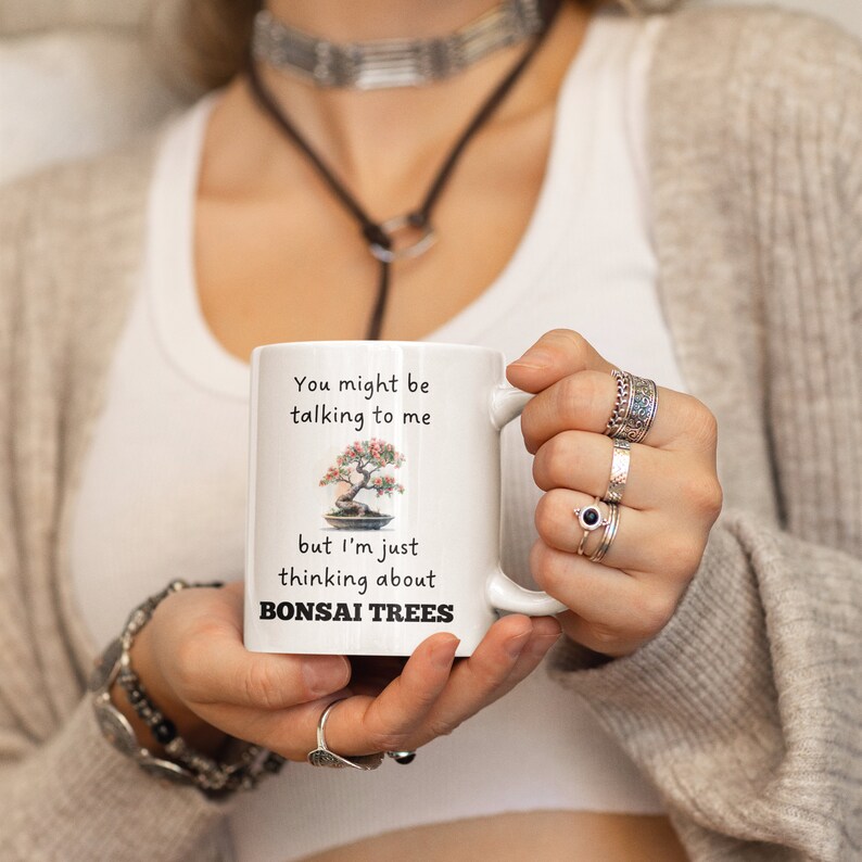 Bonsai Tree Mug | Funny Gift for Plant Lovers (Ceramic 11oz) image 3