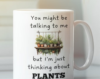 Denken an Pflanzen Becher, Pflanzen Geschenk, Pflanzen Becher, lustige Pflanzen Geschenke, Pflanzenliebhaber Geschenk, Garten Geschenkidee