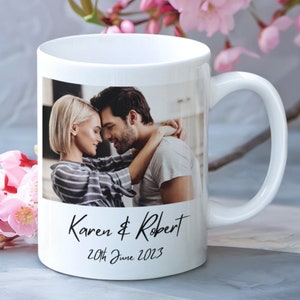 Personalised Anniversary Photo Mug, Personalised Coffee Mug, Photo Mug Personalised, Mug With Photo/Text, Custom Photo Coffee Mug