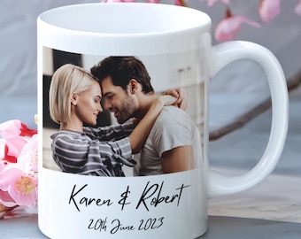 Personalised Anniversary Photo Mug, Personalised Coffee Mug, Photo Mug Personalised, Mug With Photo/Text, Custom Photo Coffee Mug