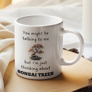 Bonsai Tree Mug | Funny Gift for Plant Lovers (Ceramic 11oz) image 5