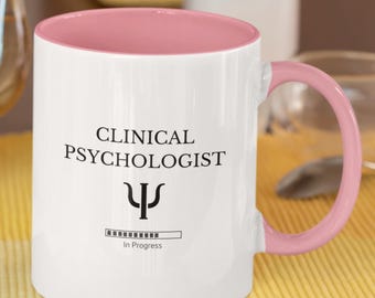 Tazza personalizzata per psicologo clinico, regalo divertente per psicologo, tazza per psicologo in formazione, regalo per studenti di psicologia, regalo di Natale