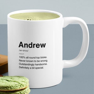 Andrew Definition Keramikbecher, sarkastischer Andrew Becher, lustigesAndrew Geschenk, personalisierte Andrew Becher, benutzerdefinierte Andrew Becher, lustiges Geschenk Andrew