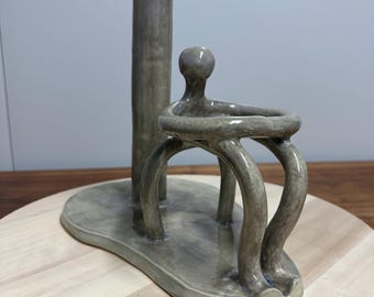 The Warden - Handmade Sculptural Ceramic Kitchen Towel Holder