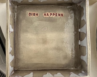 Dish Happens - Handmade Ceramic Sponge & Soap Holder